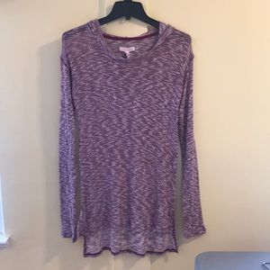 Aeropostale heathered maroon sweater.